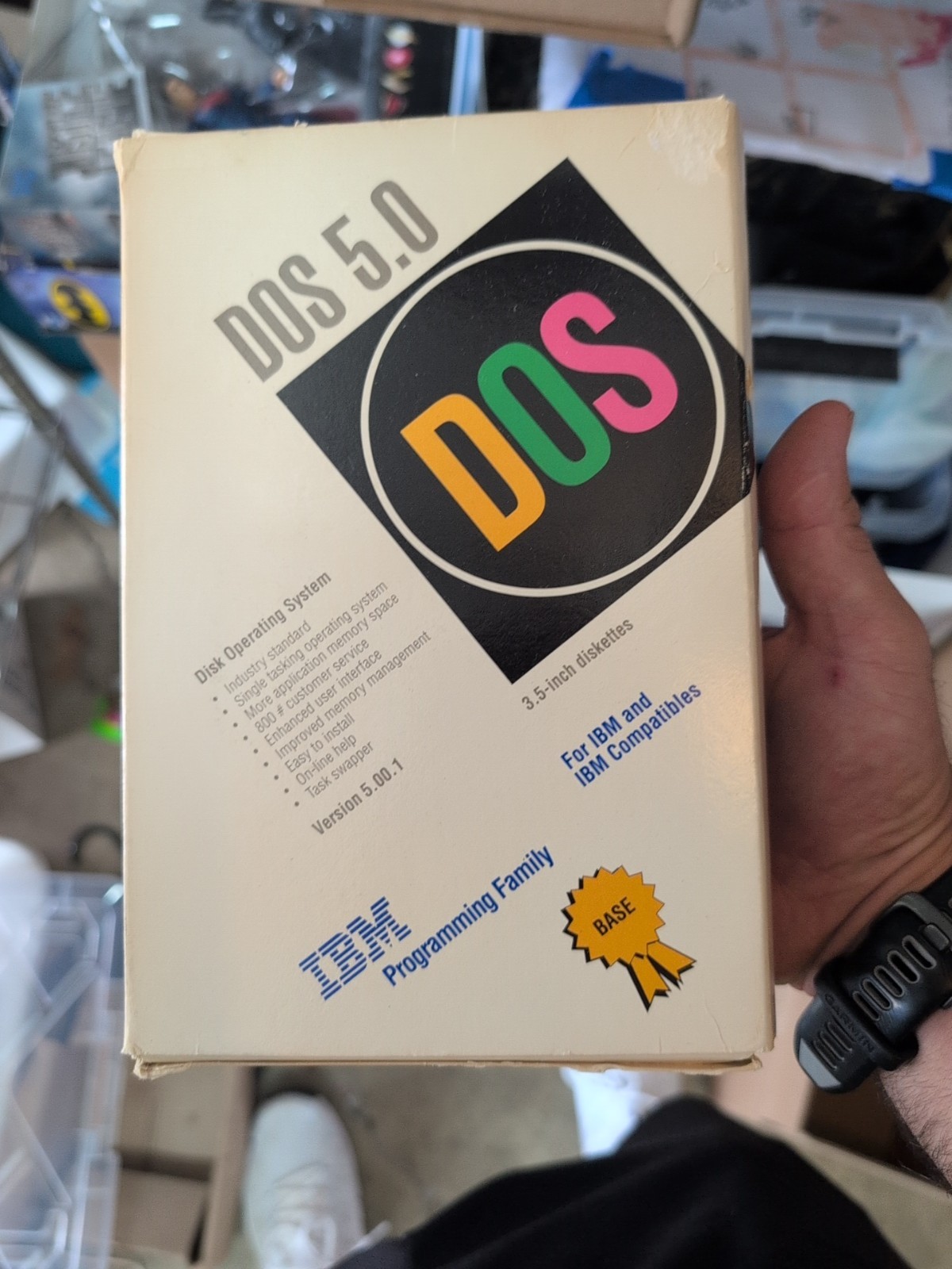 IBM DOS 5.0 Boxed Operating System Software 3.5" Floppy Disks English
