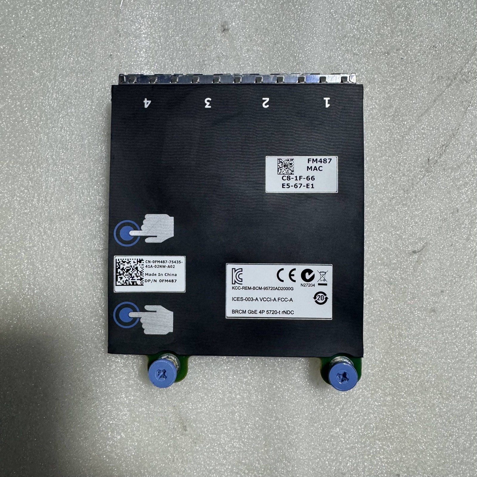 For DELL R620 R720XD I350 four-port Gigabit network interface card 0R1XFC 0FM487