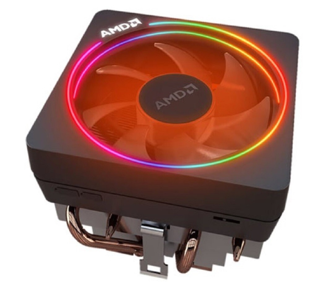 AMD Wraith Prism RGB LED Fan Socket AM5 AM4 4-Pin PWM Copper Heatpipe CPU Cooler