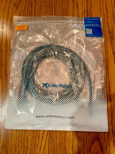 Cable Matter 160027-BLK-7X2