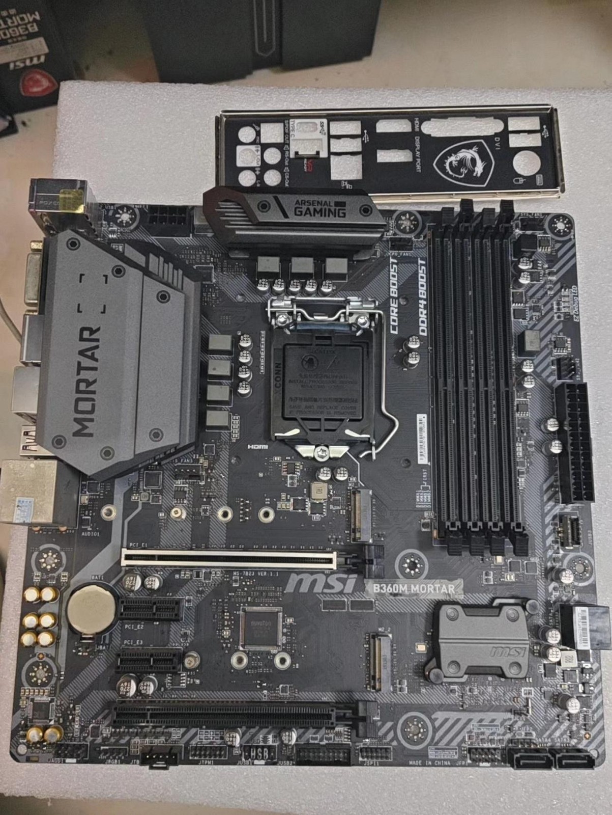 MSI B360M-MORTAR B360 Motherboard LGA 1151 Intel ddr4 Usb3.0 dvi hdmi MATX Moth