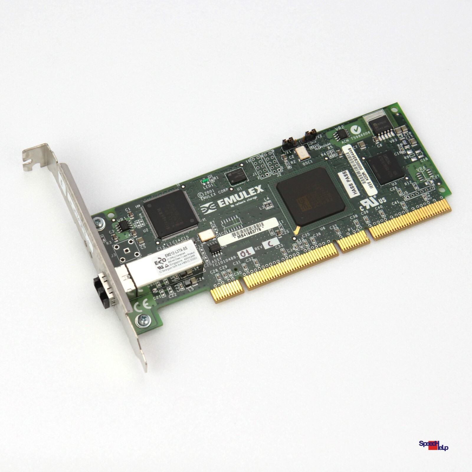 Emulex Fiber Optical Card FC1010489 FC1020042-10 IBM PN:00P4297 PCI 133 N1