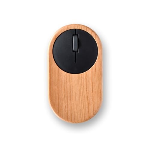 Hacoa Wooden Wireless Mouse Bluetooth 2.4GHz Cherry Handmade Japan