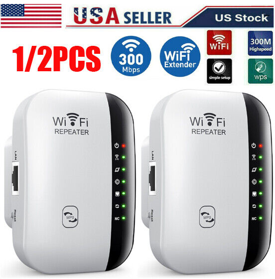 WIFI Range Extender 300MBPS Wireless Repeater Network Internet Booster 2 PACK
