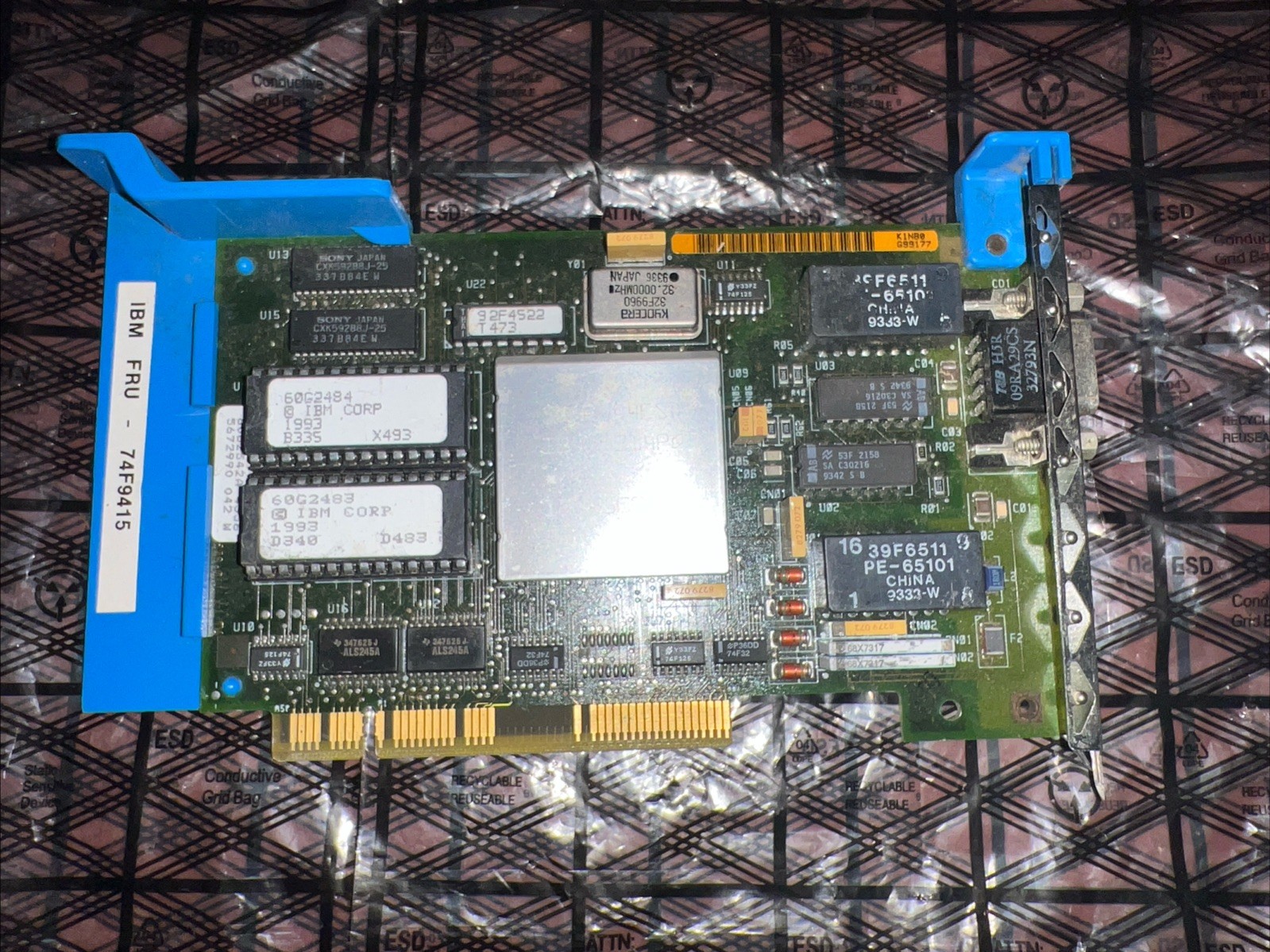 IBM PS/2  AUTO 16/4 TOKEN RING MICROCHANNEL ADAPTER 74F9415 See Descr