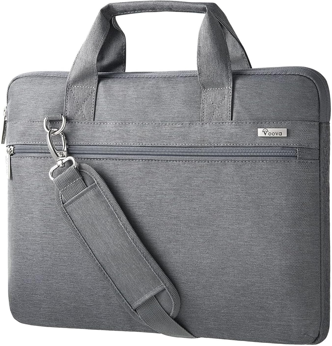 Voova 17.3-17 Inch Laptop Bag, Shoulder MacBook Case, 17-17.3 inch, Grey