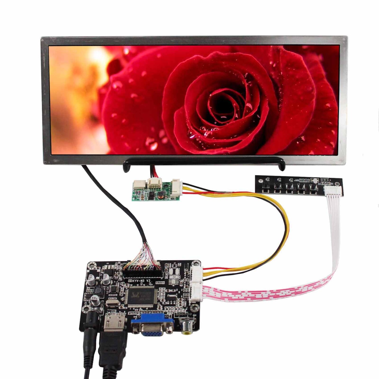 HDMI LCD Controler Board With 10.3inch 1920X720 IPS LCD Screen