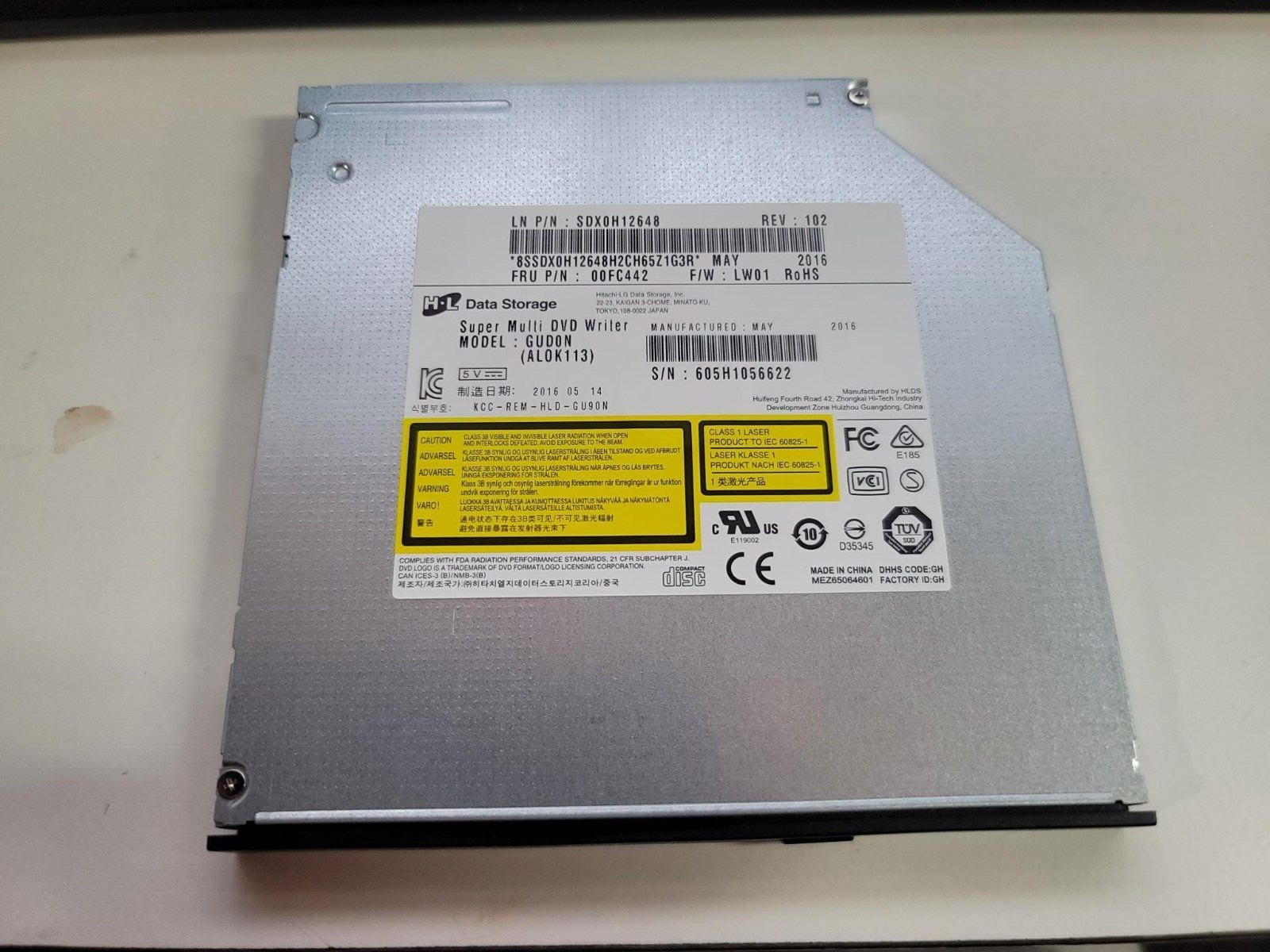 Lenovo M700 M800 M900 SFF Ultra Slim DVDRW Internal Optical Drive 00FC442