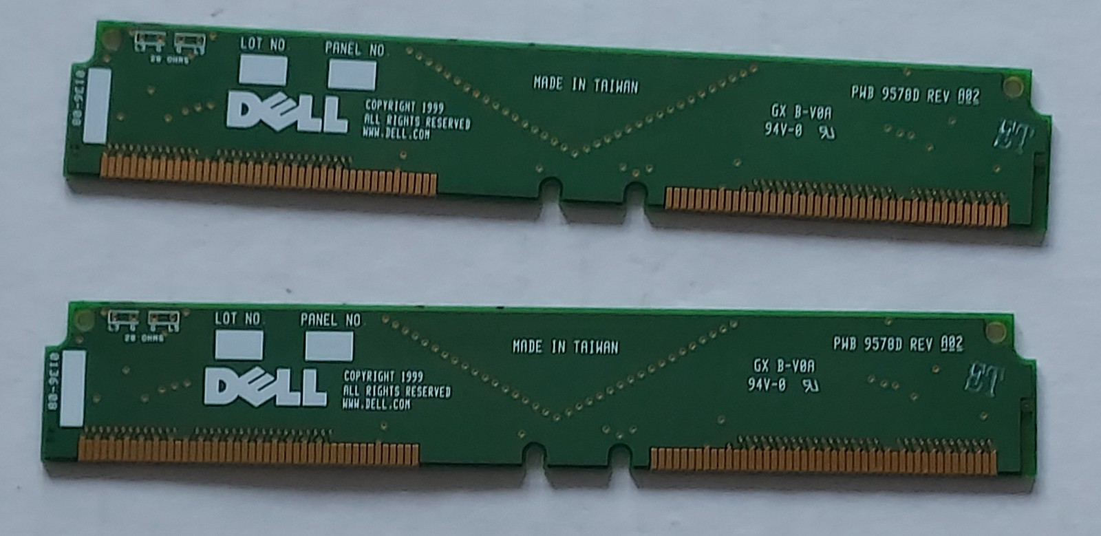 Dell 9578D CRIMM RDRAM RamBUS Continuity Module Blank Filler Terminator for RIMM