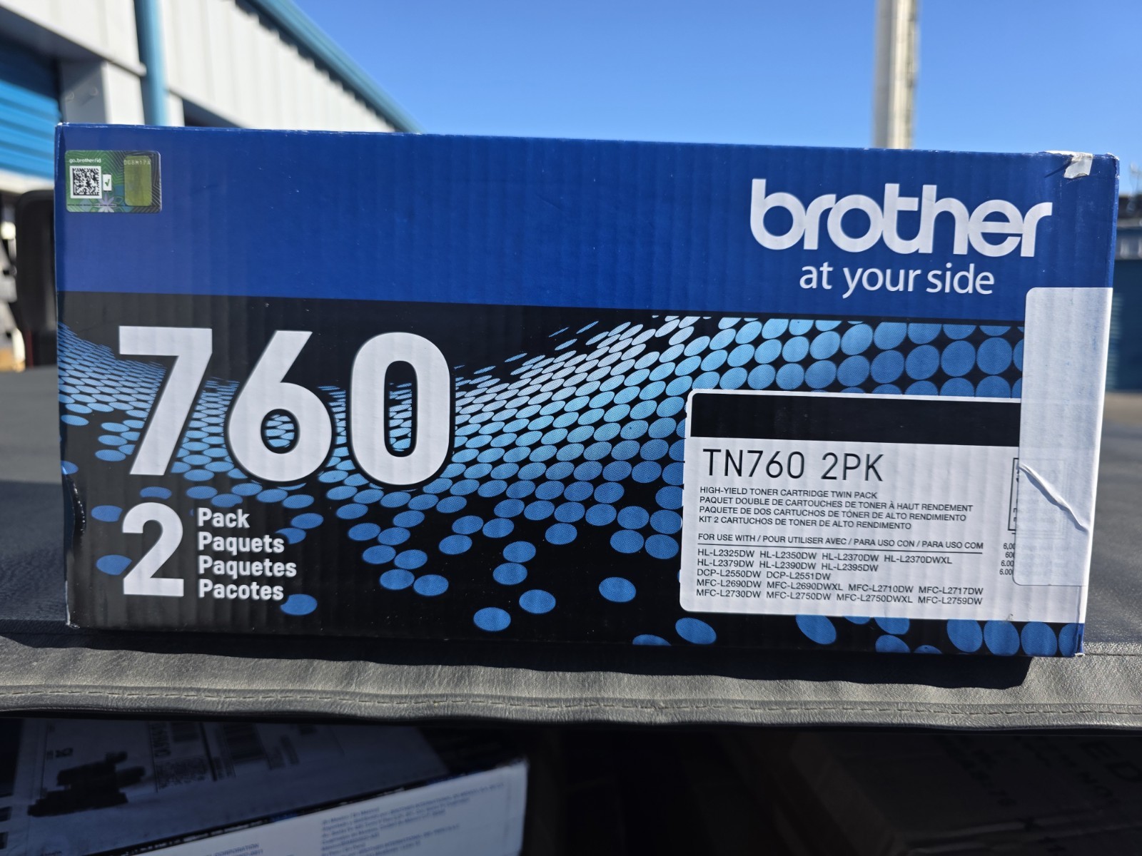Brother  TN760 2PK High Yield Toner Cartridges  Black