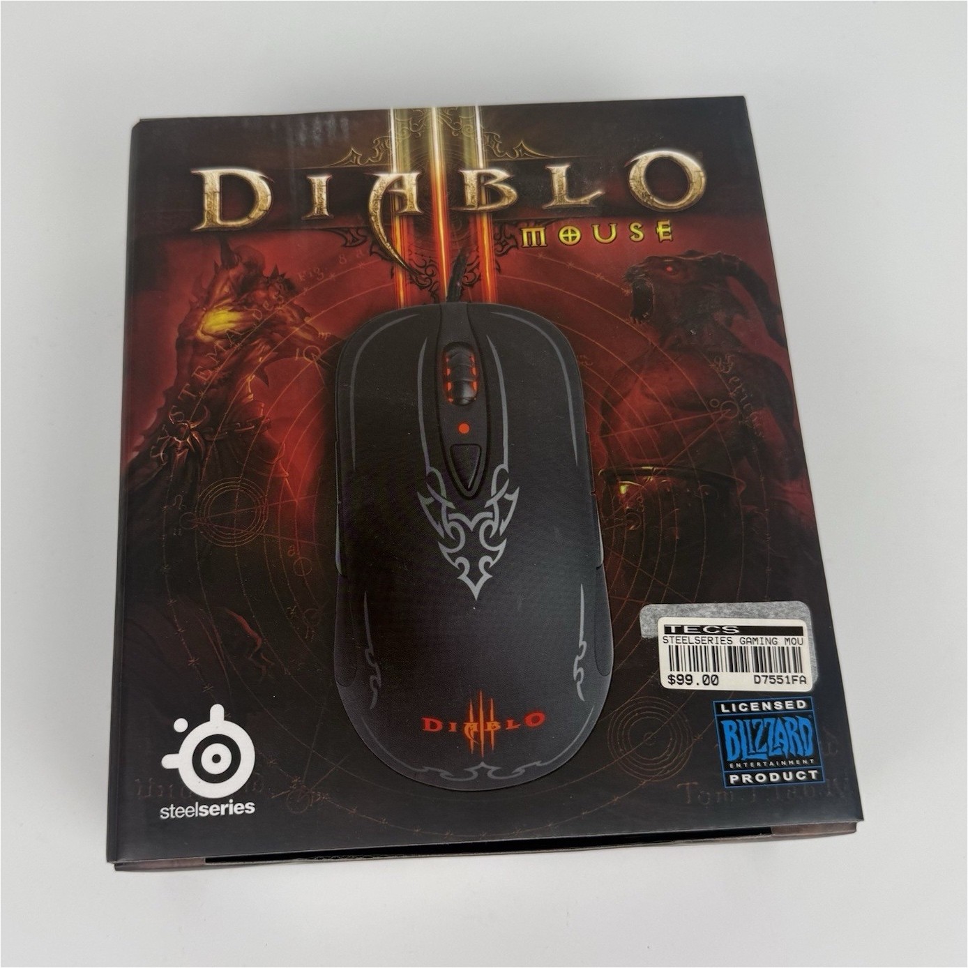 Original Diablo III Gaming Mouse Complete in box -Like New- Blizzard Collectible
