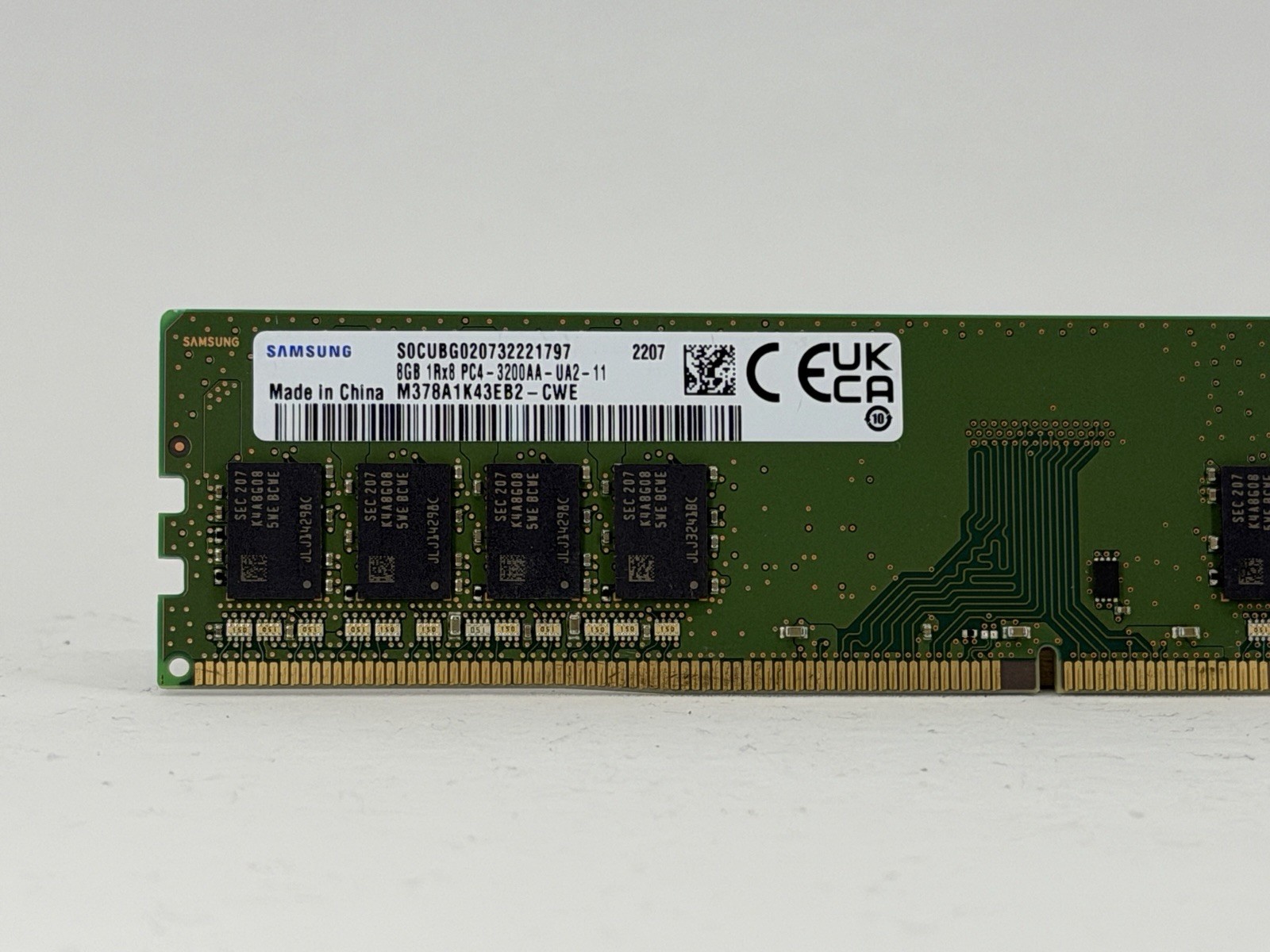 Samsung 8GB DDR4 3200MHz UDIMM Desktop Memory (M378A1K43EB2-CWE) - Preowned