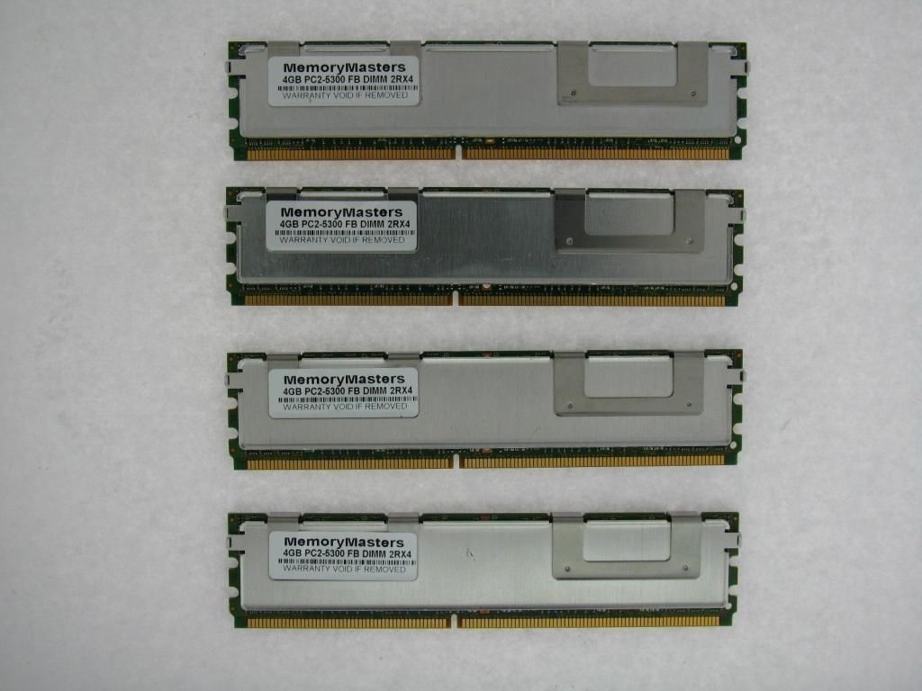 NOT FOR PC 16GB 4x4GB PC2-5300 FB-DIMM MEMORY Supermicro SUPER X7DWA-N TESTED