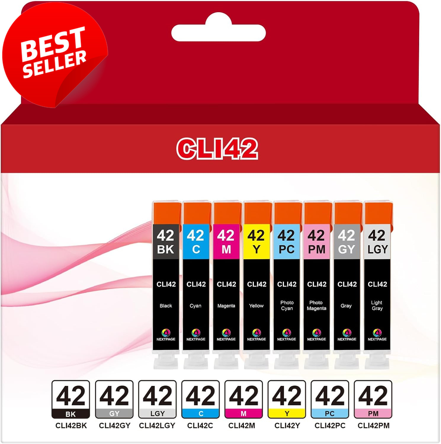 Compatible Ink Cartridges for Canon CLI42 PIXMA Pro-100 Printer 8 Pack US