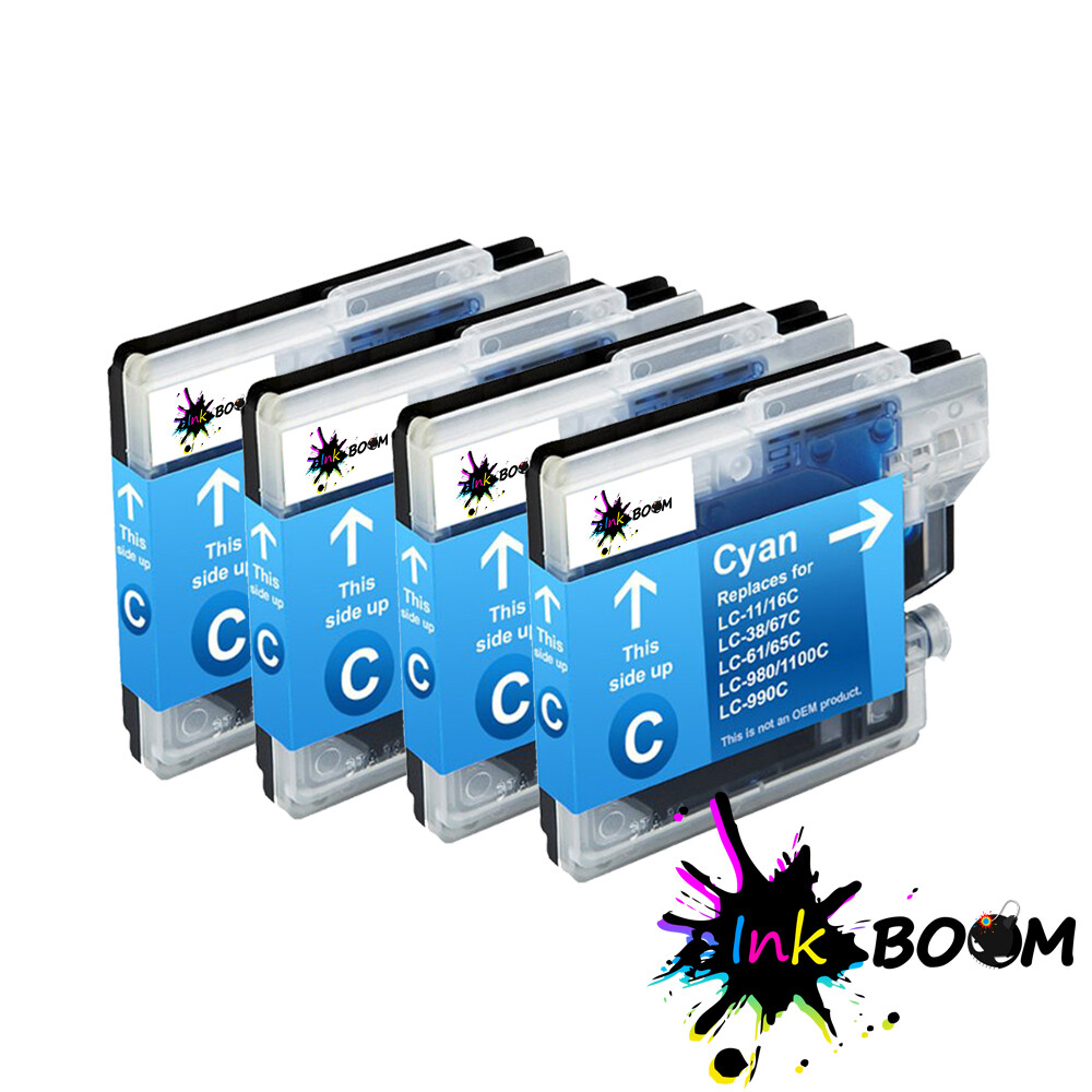 4 Cyan Ink Cartridge fits Brother LC61 MFC-J630W MFC-5895CW DCP-165C DCP-J515W