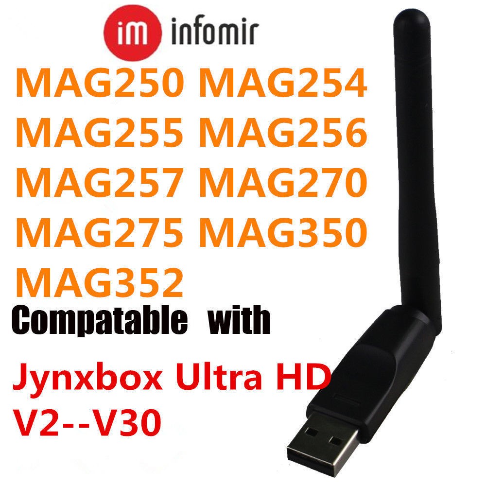 USB WiFi Adapter Dongle For MAG 250 254 Mag250 Mag254 MAG256 MAG352 MAG322