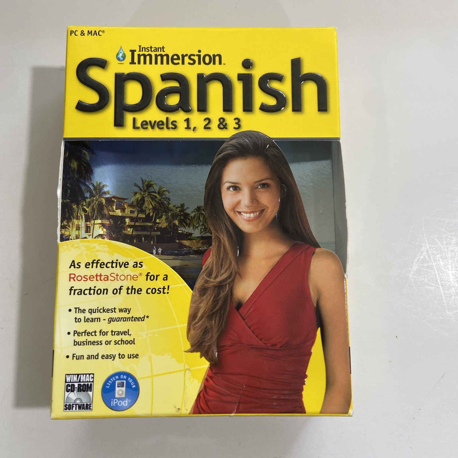 Instant Immersion Spanish Levels 1, 2 & 3 Language Learning CD DVD Set Complete