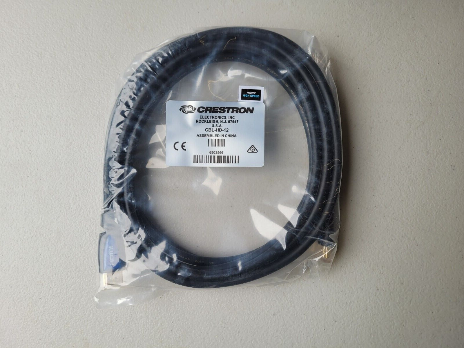 CRESTRON CBL-HD-12 HDMI INTERFACE CABLE 12FT BRAND NEW
