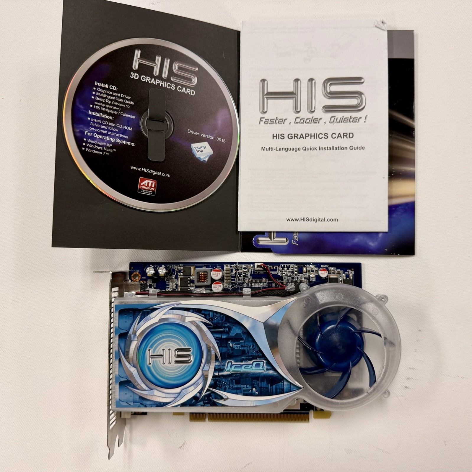 HIS ATI IceQ AGP Graphics Card Fan Heatsink, Multiple Monitor Support