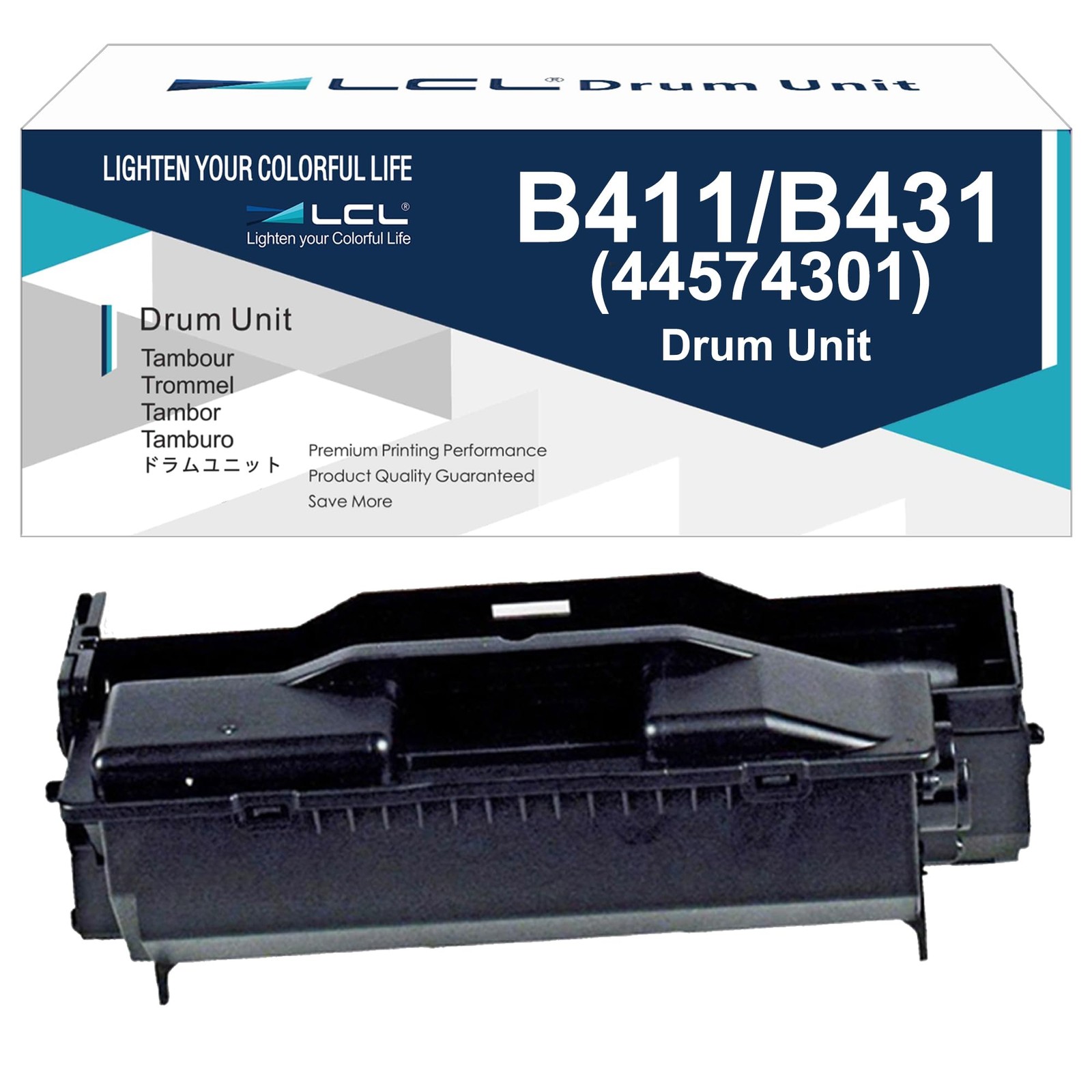 LCL Compatible Drum Unit Replacement for OKI B411 B431 B412 B432 B461 44574301 B