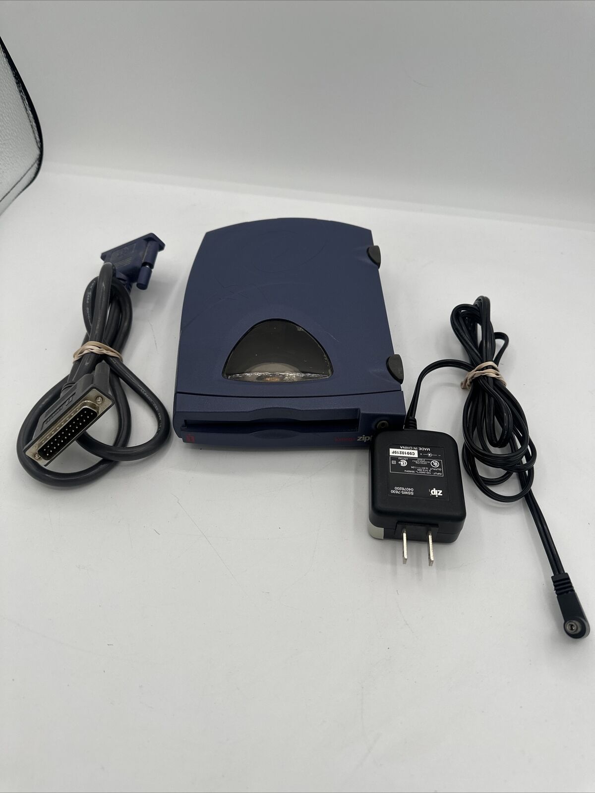 Iomega ZIP 250 External Drive 250MB Z250P w/ Power Supply & Cables | Works