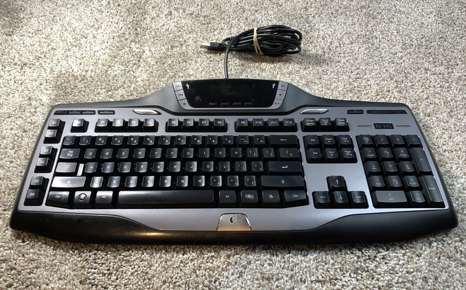 Logitech G15 Gaming Keyboard Y-UG75 Wired USB Illuminated Screen
