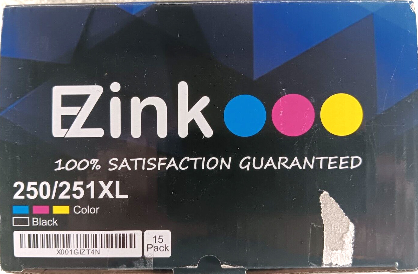 15 Pack 250/251XL Brother Ink Cartridges EZ Ink Multicolor and Black NEW