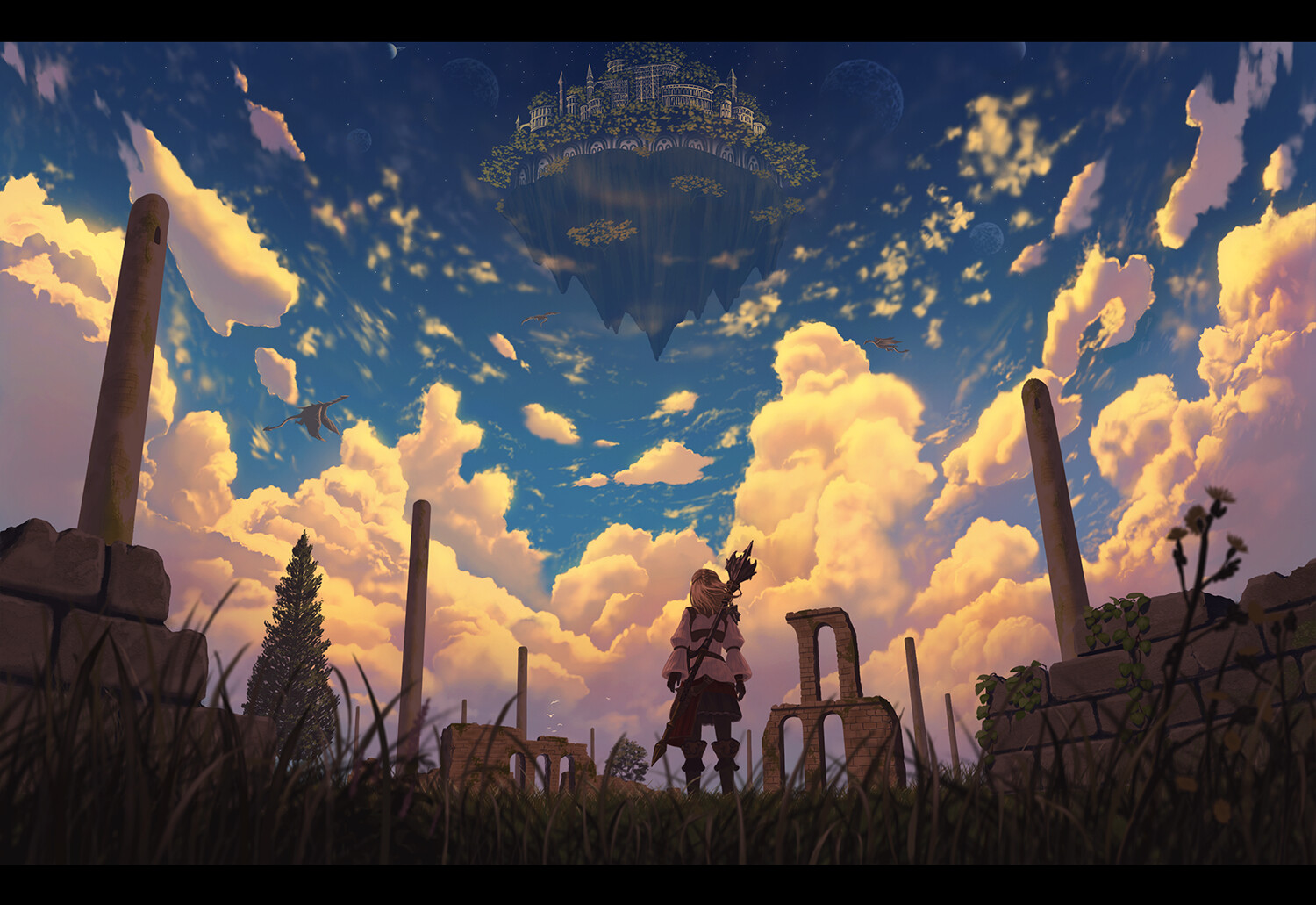 Landscape  sky Custom Gaming Mat Desk