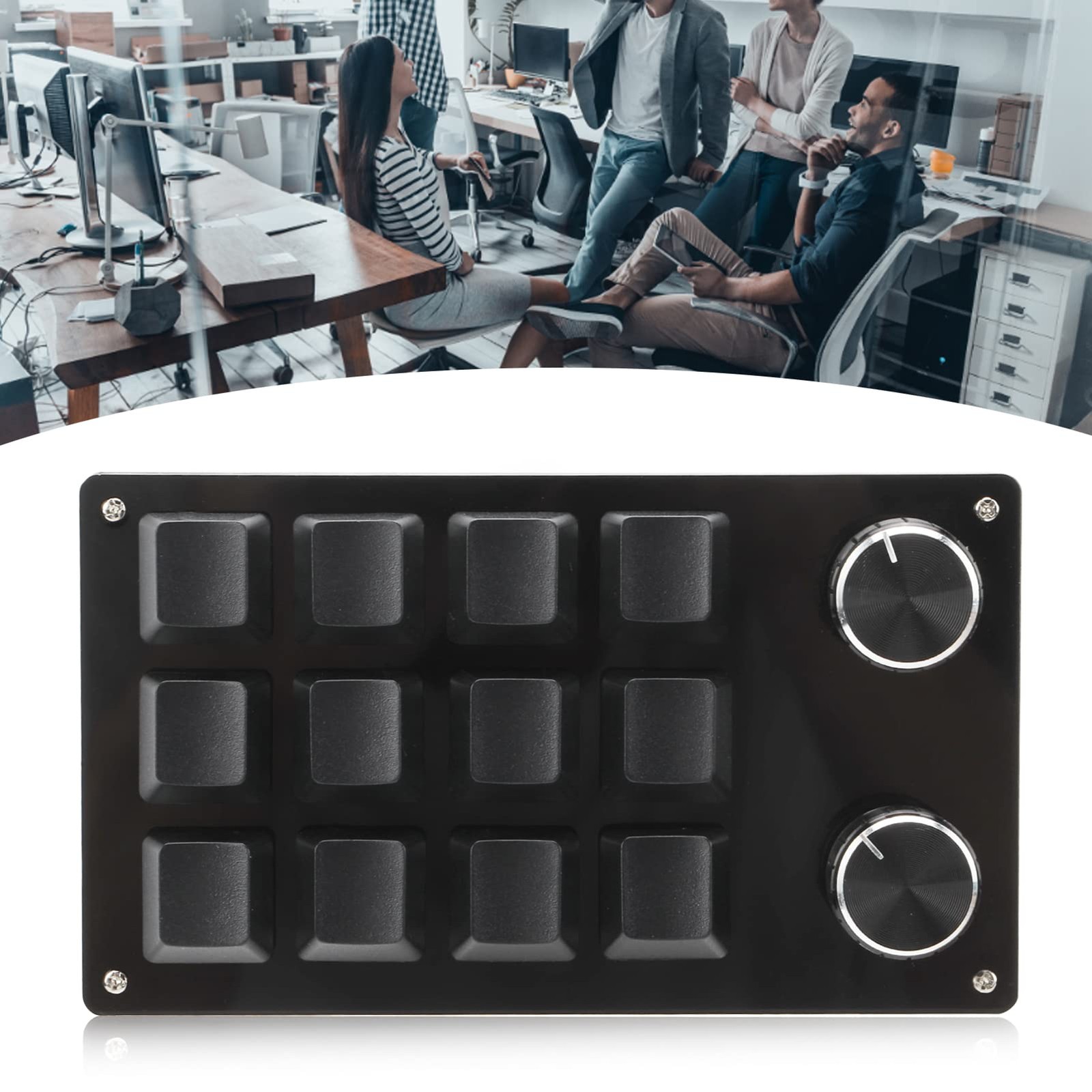 6 Key Mini Keyboard Adjustable Macro Mechanical Gaming Keypad with Knob
