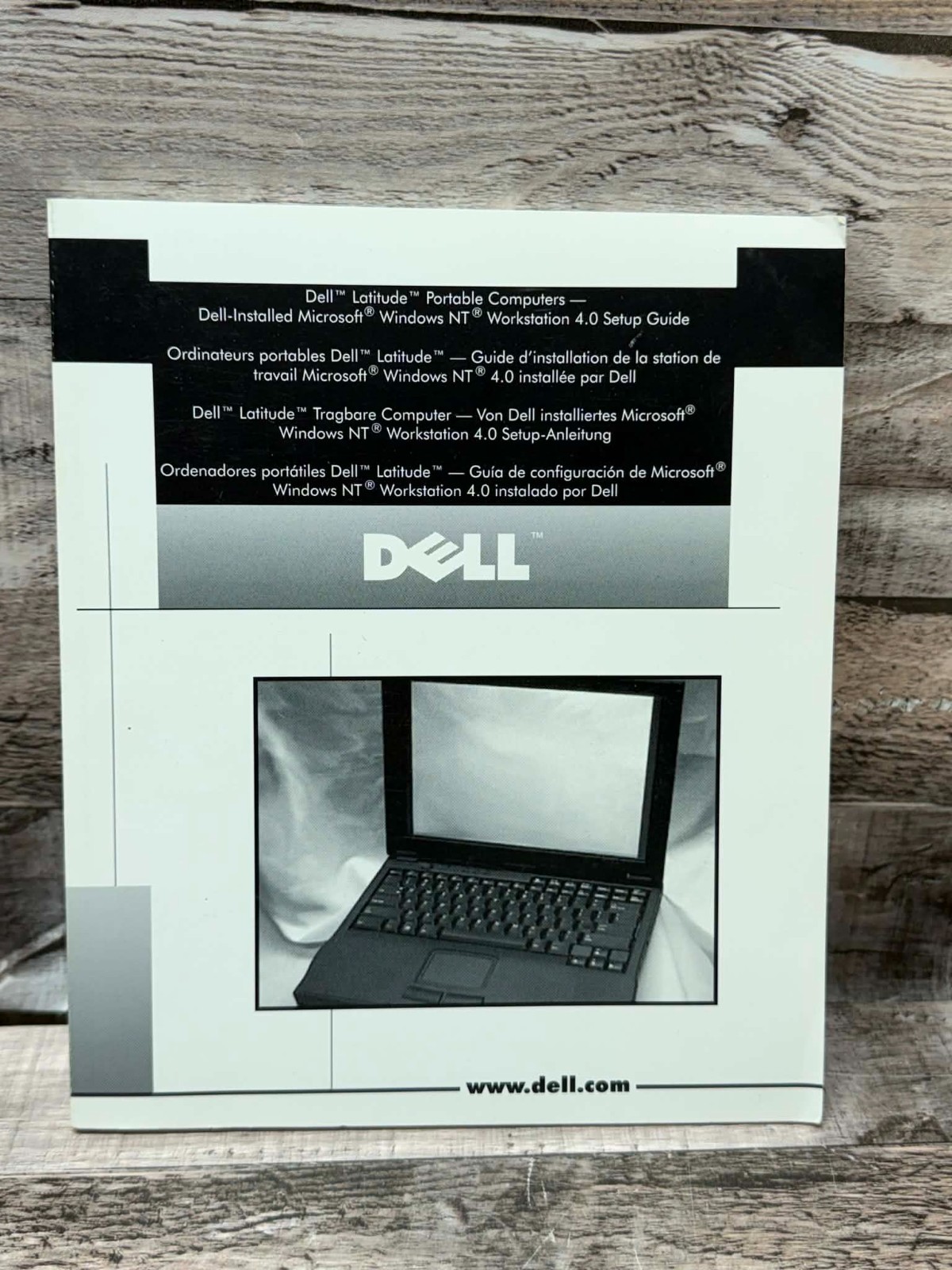 Vintage 1999 Dell Latitude Portable Computer Manual Setup Guide