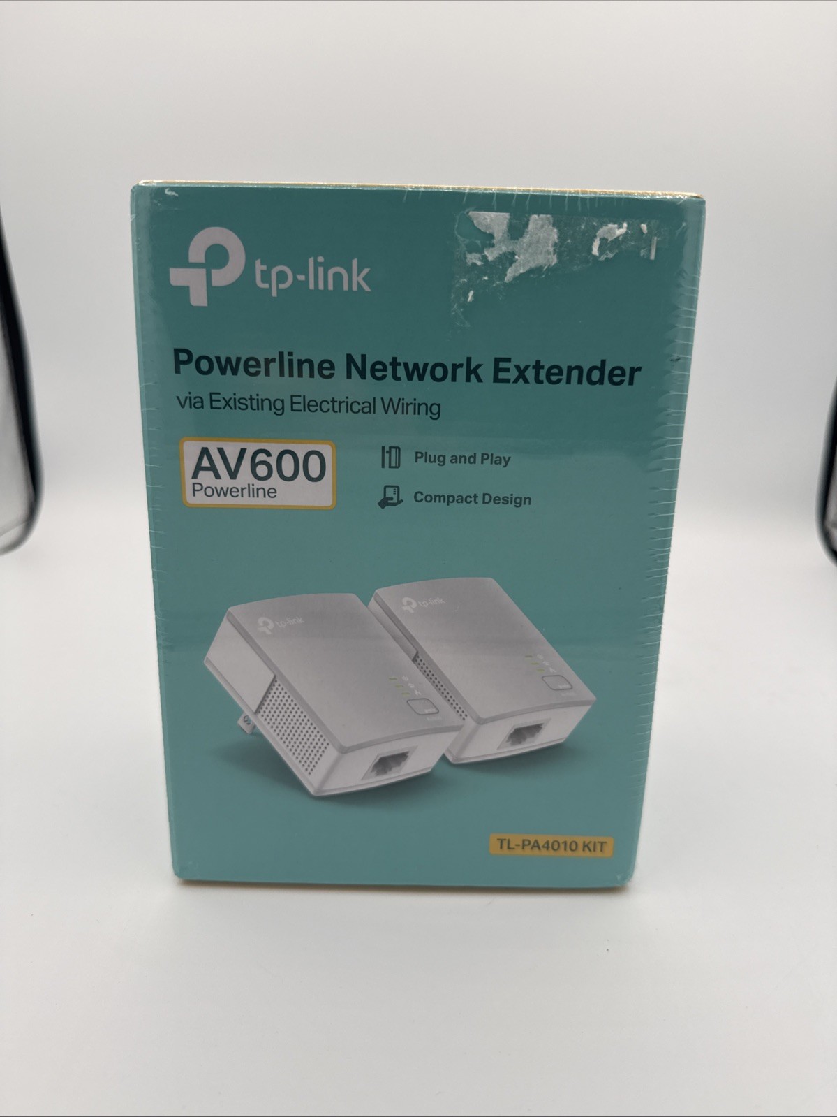 TP-LINK TL-WPA4220KIT 300mbps AV600 WiFi Powerline Extender-Open Box