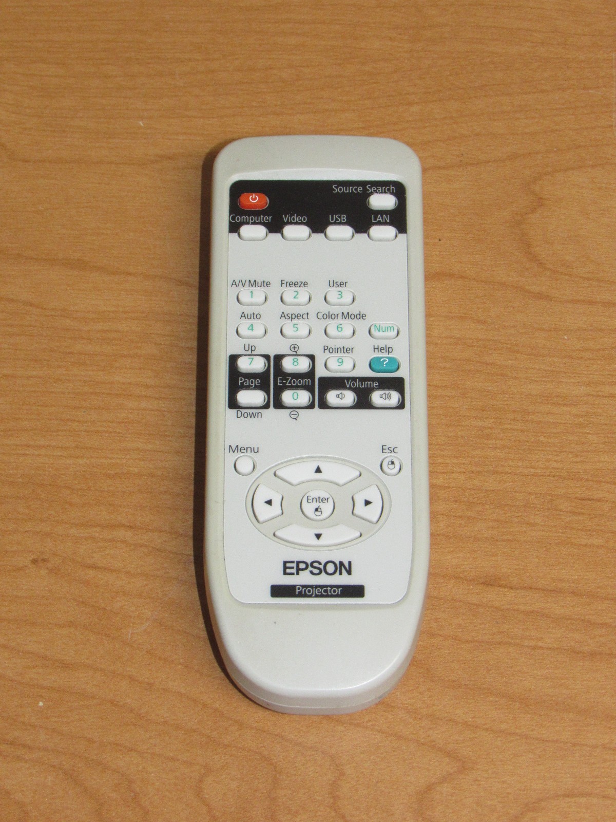 Genuine Epson Projector Remote Control 151944200 - Tested Working - OEM