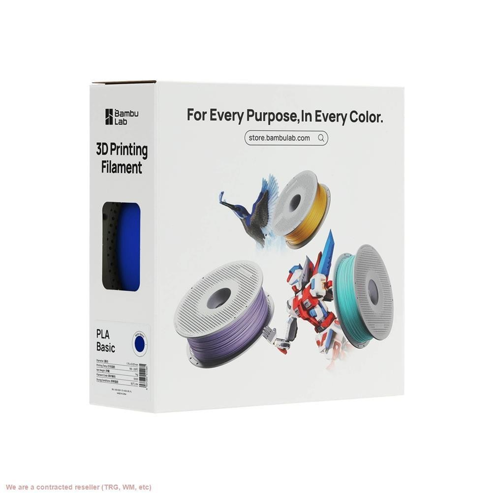 Bambu Lab PLA Basic-Blue- with Spool