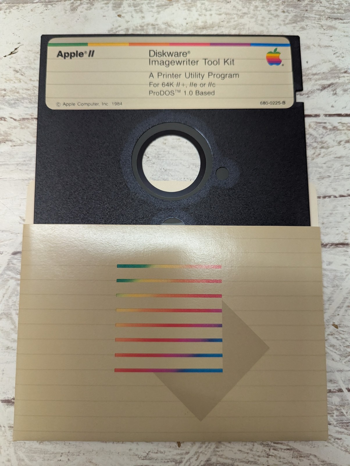 Vintage 5.25" Floppy Disk Apple II Diskware Image Writer Tool Kit