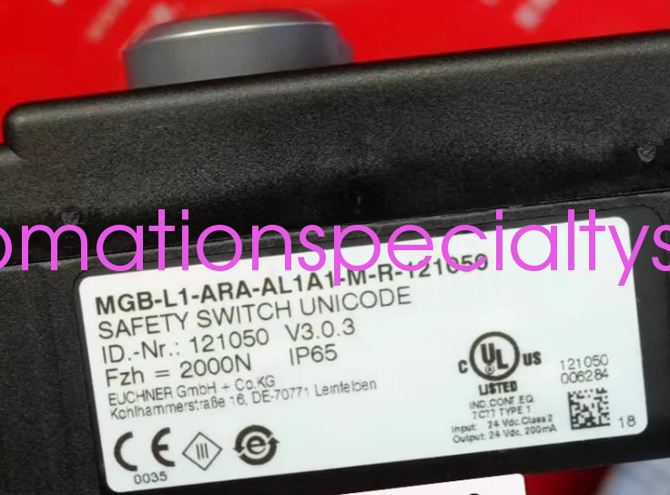 1PC NEW EUCHNER MGB-L1-ARA-AL1A1-M-R-121050 Safety switch shipping Via DHL/Fedex