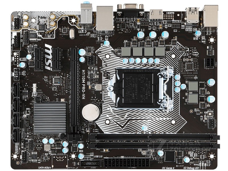 For MSI H110M PRO-VH motherboard H110 LGA1151 DDR4 32G VGA+HDMI M-ATX Tested ok