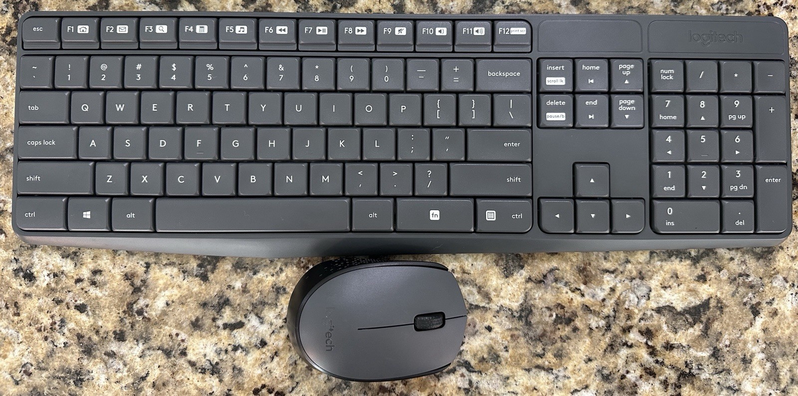 Logitech MK 235 Keyboard & M170 Mouse Combo W/Receiver