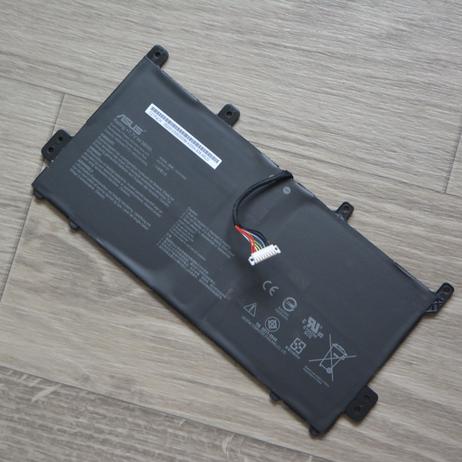Original ASUS Chromebook Battery 7.7 V 38 Wh 8-Pin C21N1808 C21PqCH 0B200 030600