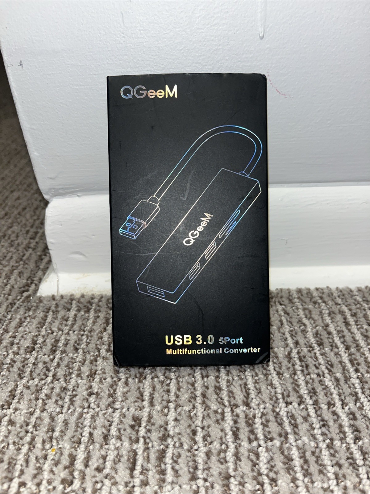 QgeeM USB 3.0 5-Port multifunctional Hub Converter - SD/TF Card Reader- NEW