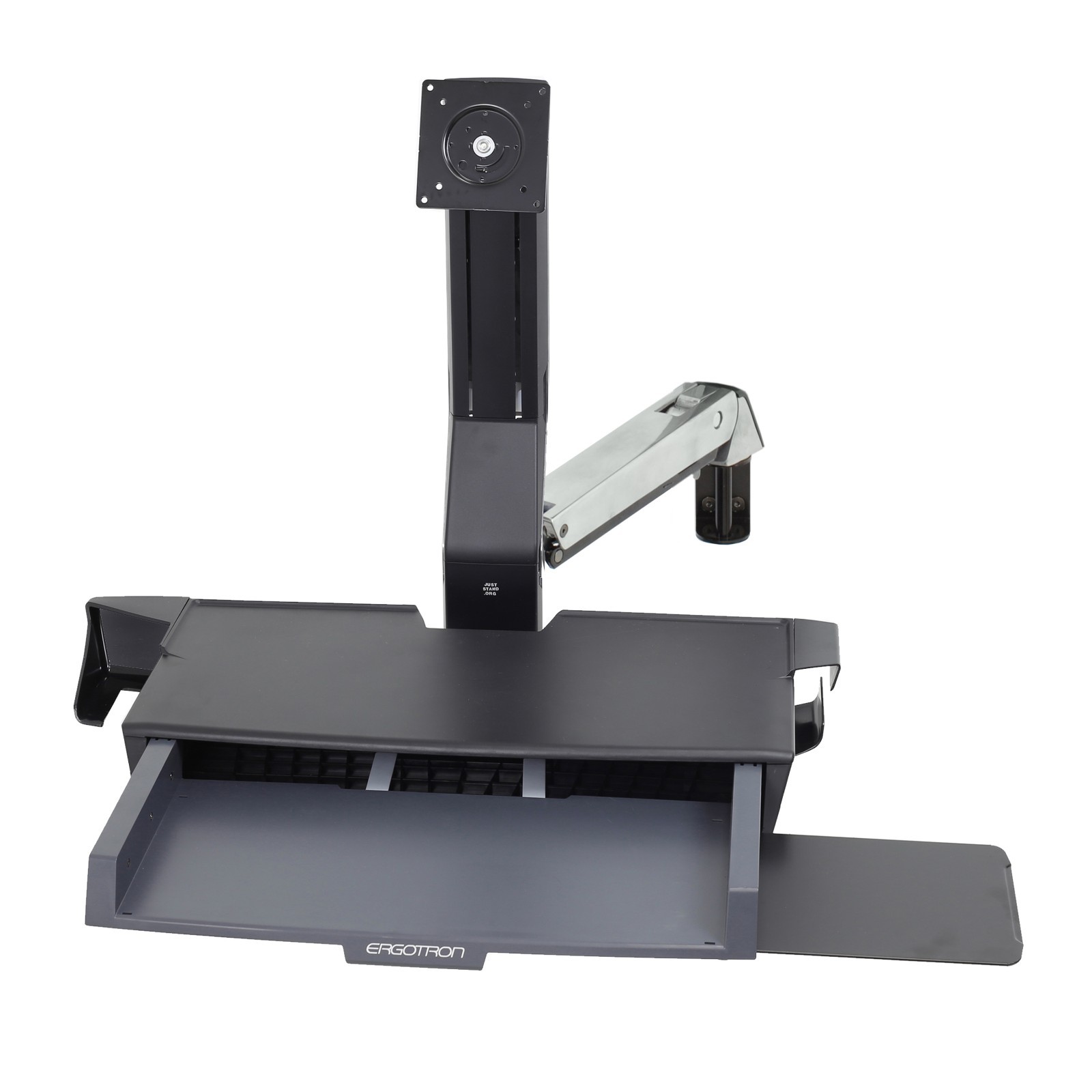 Ergotron 45-260-026 StyleView Sit Stand Combo Arm w/ Worksurface