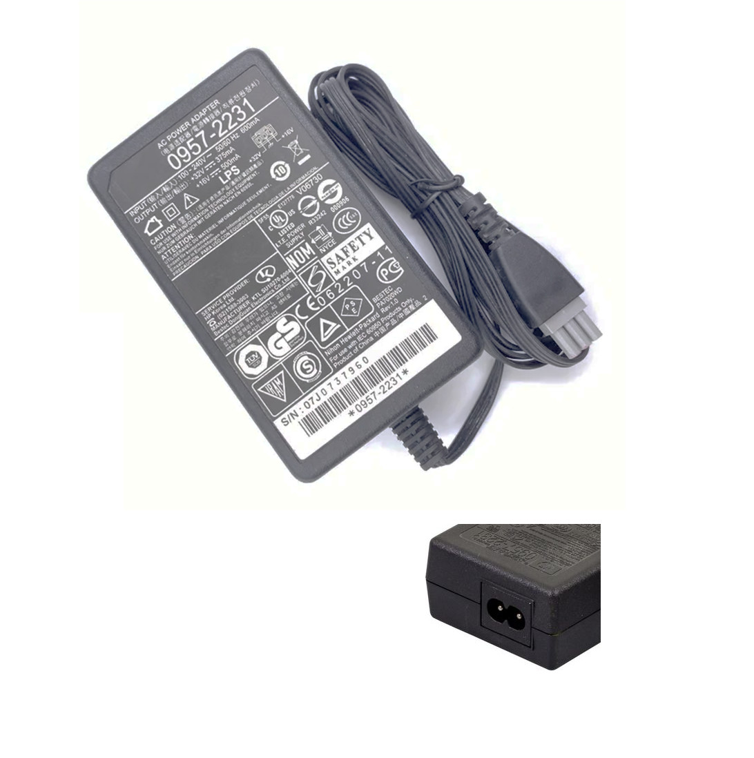 Genuine HP 0957-2231 PRINTER Power Supply 32V 375MA AC/DC 110-240V 3-PIN Plug