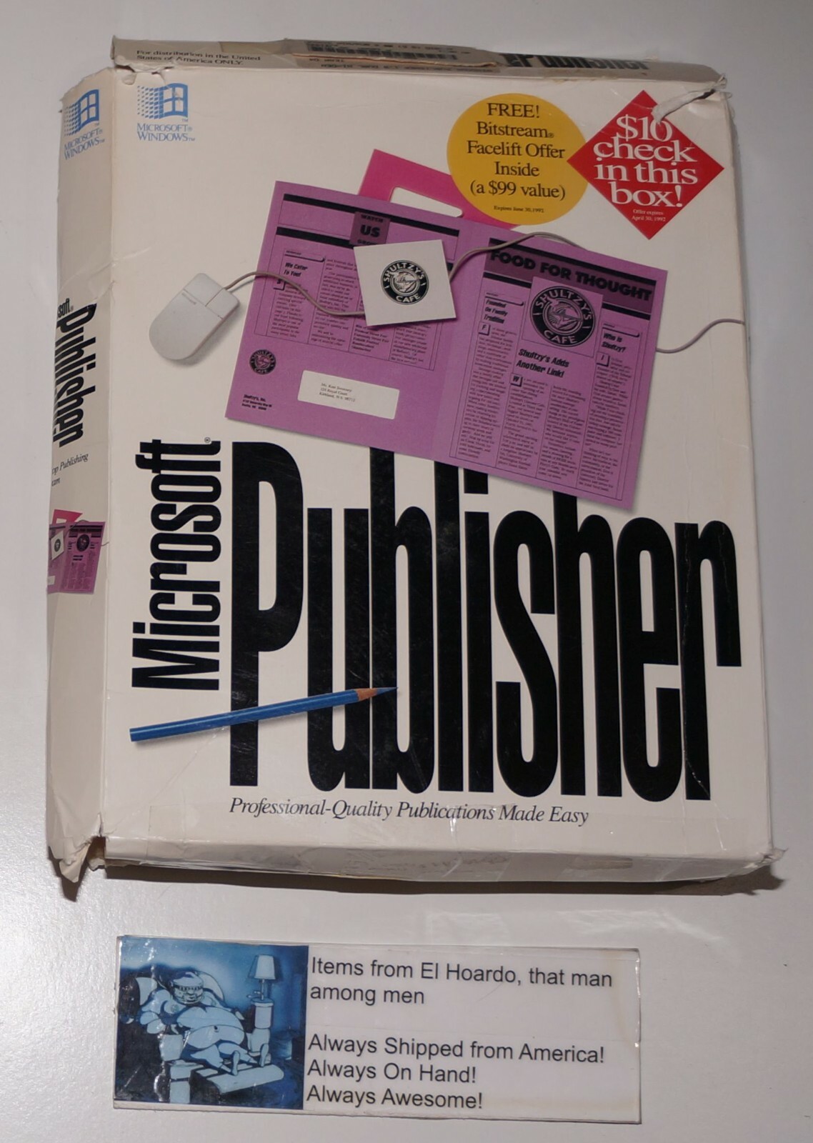 Microsoft Publisher 2.0 for Microsoft Windows Complete in Box CIB 3 1/2 Floppies
