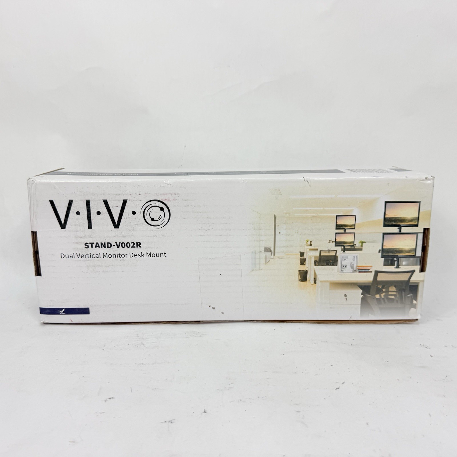 VIVO Dual Computer Monitor Desk Mount Stand, Vertical Array, 2 Screens up to 34"