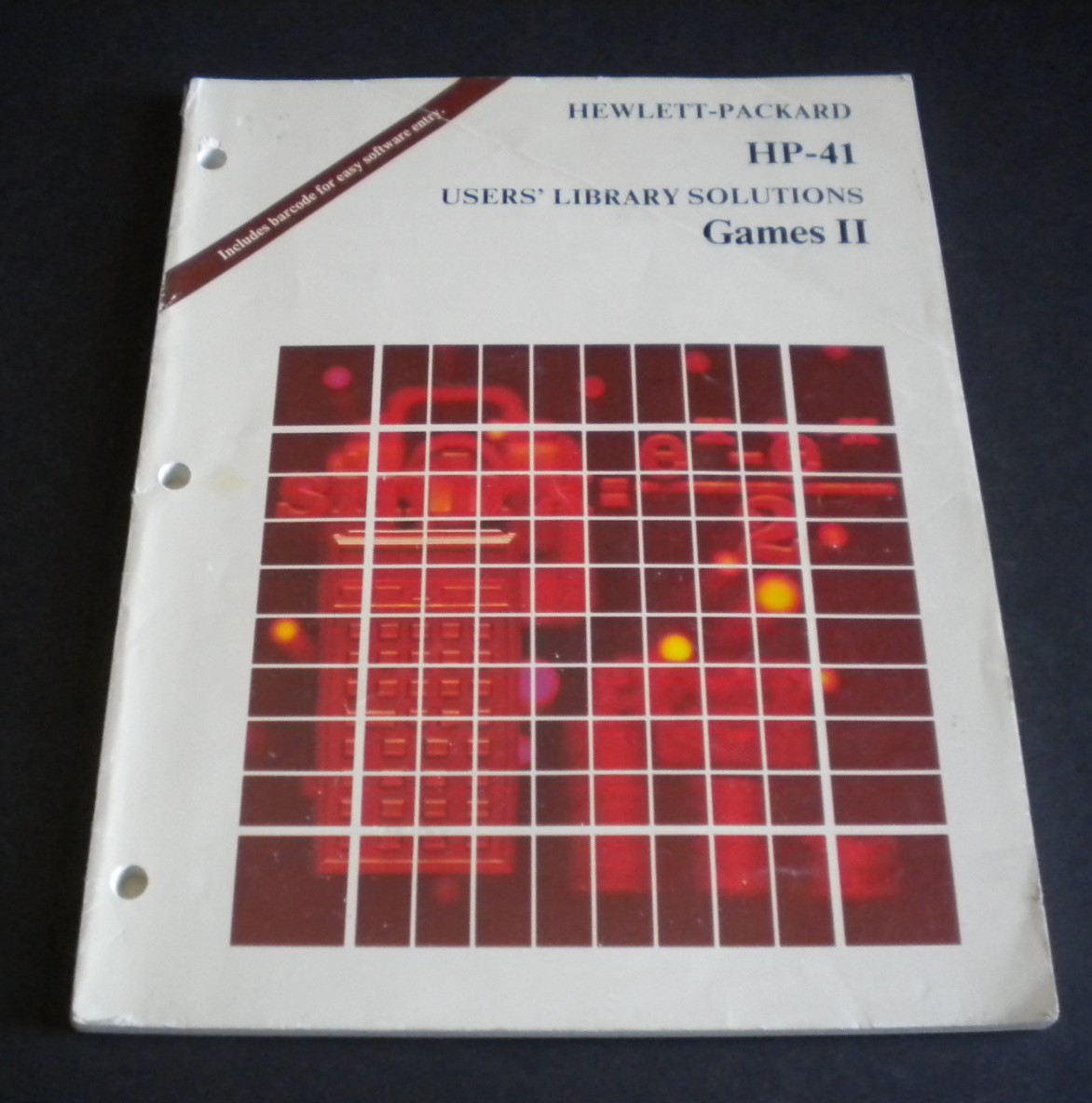 ^HP-41 User’s Library Solutions Games 00041-90443 1981 HP41C Book