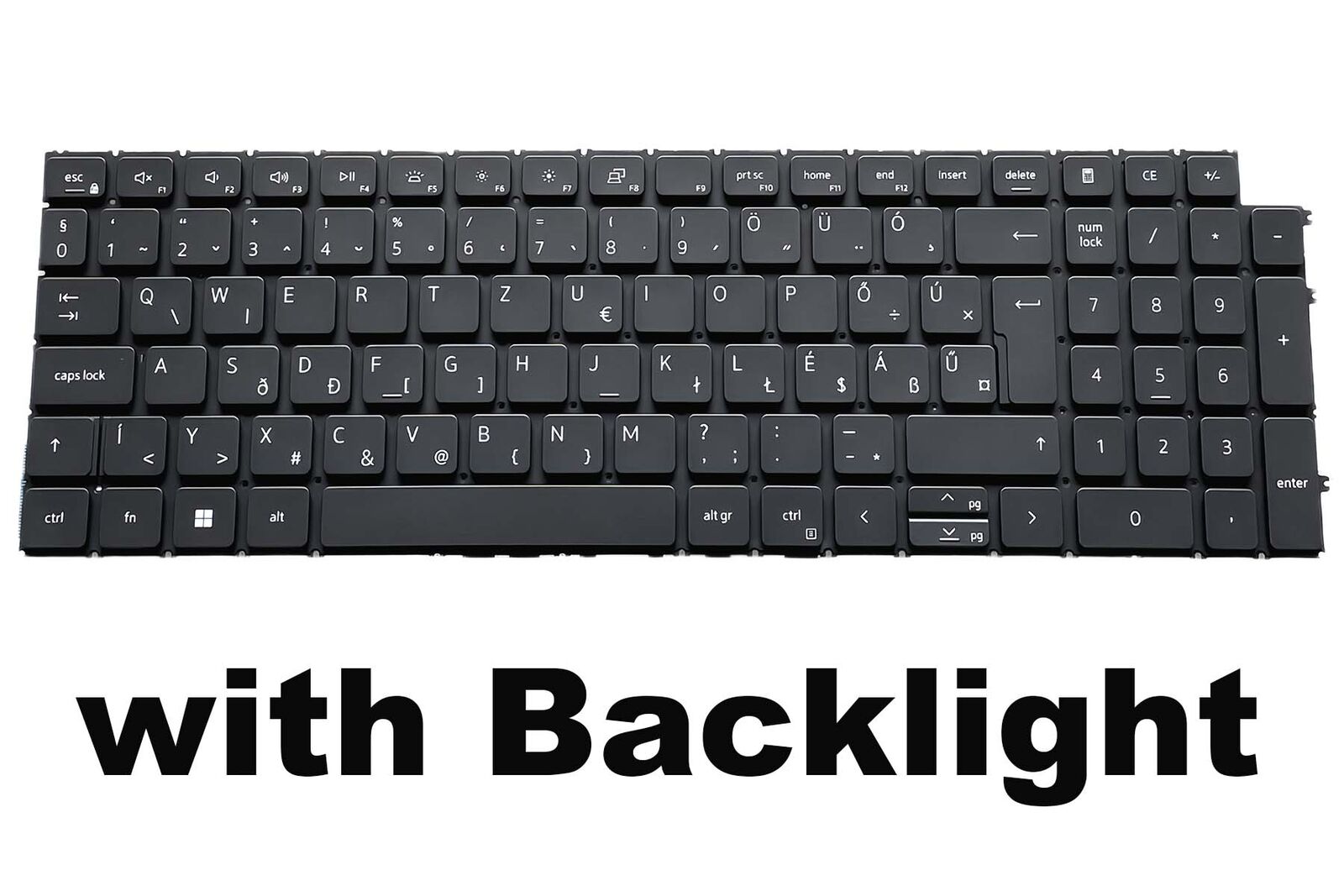 Backlit Hungarian Keyboard for Dell Inspiron 3510 15-3510 3511 15-3511 Magyar HU