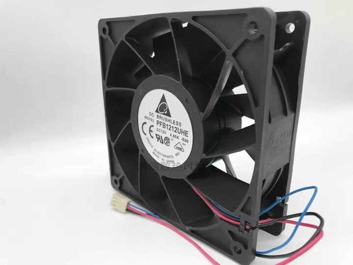 Delta PFB1212UHE-R00 DC12V 4.8A 12CM 3-Pin Inverter Cooling Fan