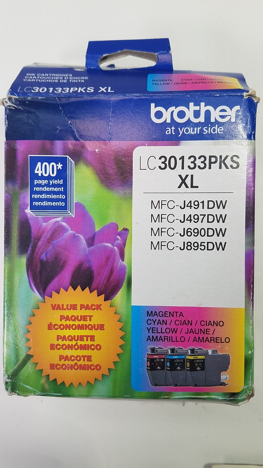 Brother LC-30133PKS XL Genuine Color Ink Combo for MFC-J491DW J497DW J690DW READ