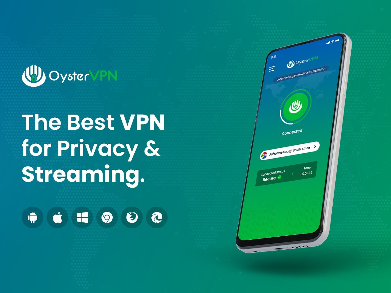 OysterVPN: VPN Lifetime Subscription; Maximum devices: 10 (Windows/Mac/Android)