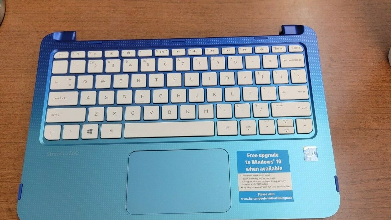 OEM HP 11-P010NR 11-P SERIES PALMREST TOUCHPAD KEYBOARD 794301-001 PK131A61C00