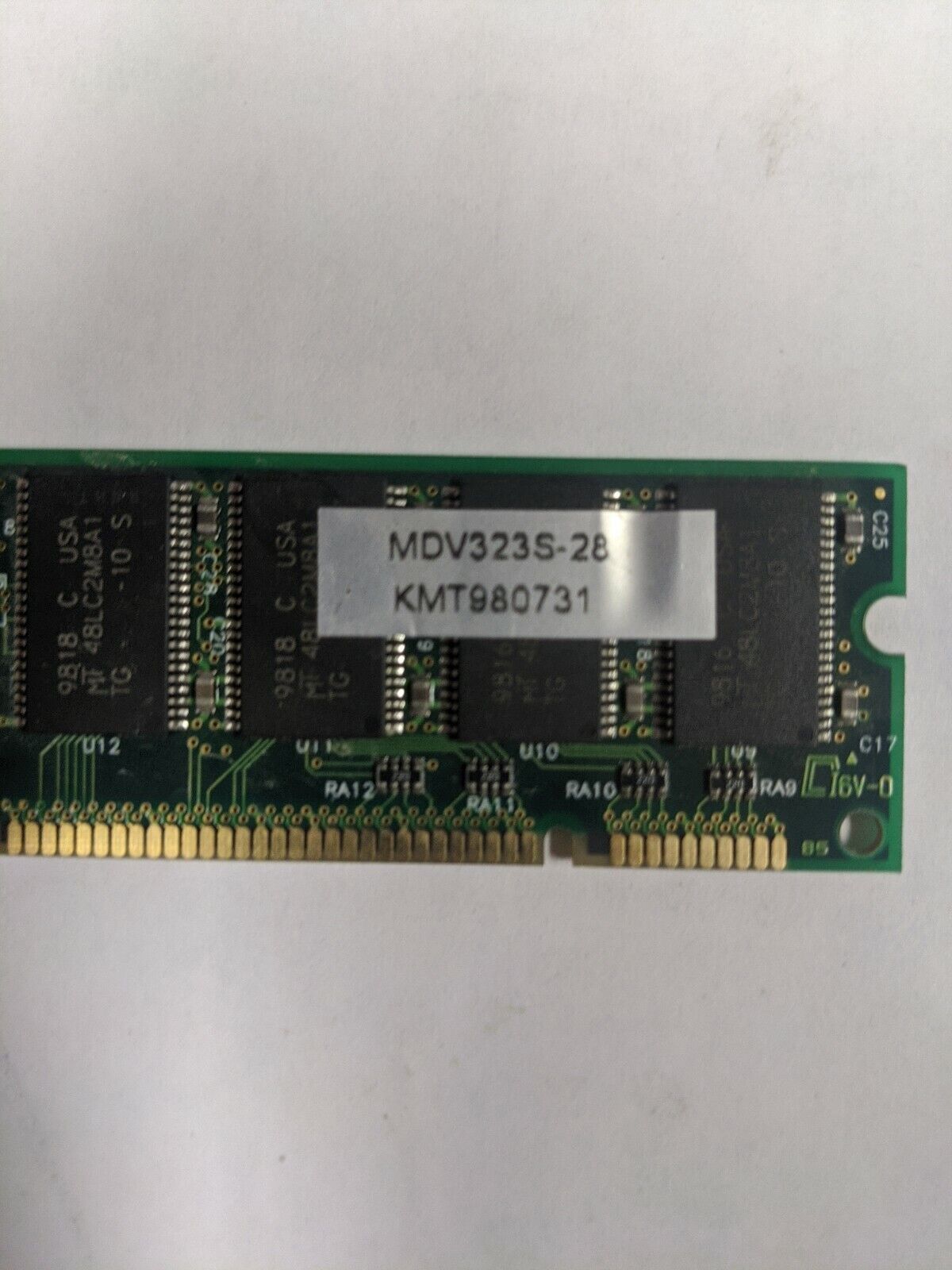 MDV323S-28 HP 32MB PC100 100MHz non-ECC Unbuffered CL2 168-Pin DIMM Memory...